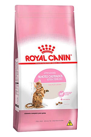 Ração Royal Canin Kitten Sterilised para Gatos Filhotes Castrados de 6 a 12 meses de Idade - 400g