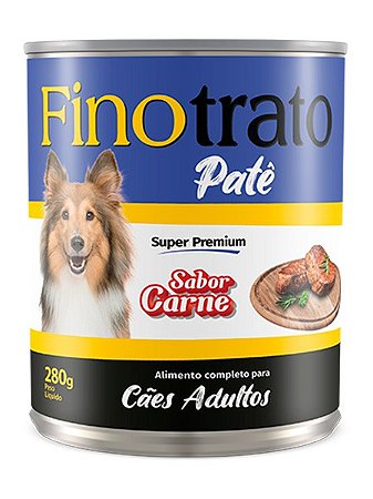 Patê Finotrato Super Premium Sabor Carne para Cães Adultos - 280g