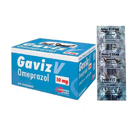 Antiácido Gaviz V 10mg Omeprazol com 10 Comprimidos - Blister