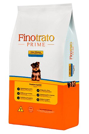 Ração Finotrato Prime Premium Especial para Cães Filhotes de Raças Pequenas e Médias - 10,1kg ou 20kg