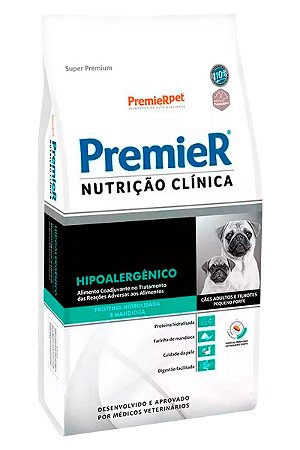 Ração PremieR Nutrição Clínica Hipoalergênico para Cães Adultos e Filhotes de Pequeno Porte - 2kg ou 10,1kg