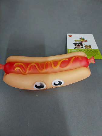 Brinquedo Pet de Vinil Hot-Dog - Powerpets