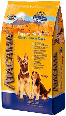 Ração Supra Atacama Puppies Super Premium para Cães Filhotes de Todas as Raças - 14kg