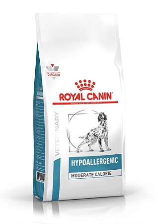 Ração Royal Canin Veterinary Hypoallergenic Moderate Calorie para Cães Adultos - 10,1kg