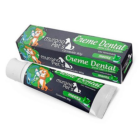 Creme Dental Murano Pet´s para Cães e Gatos - 90g
