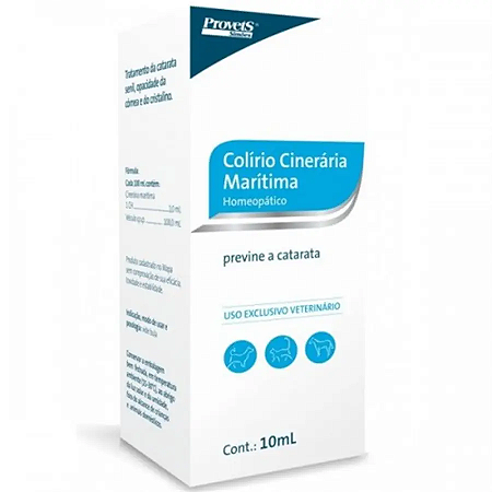 Colírio Cinerária Marítima Uso Veterinário para Cães e Gatos com 10 ml - Provets
