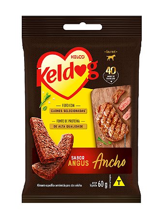 Bifinho Keldog Kelco Gourmet Sabor Ancho Angus para Cães Adultos - 60g