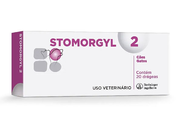 Antibiótico Stomorgyl 2 para Cães e Gatos - 20 Comprimidos