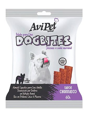 Bifinho Dogbites AviPet Sabor Churrasco para Cães Adultos - 60g
