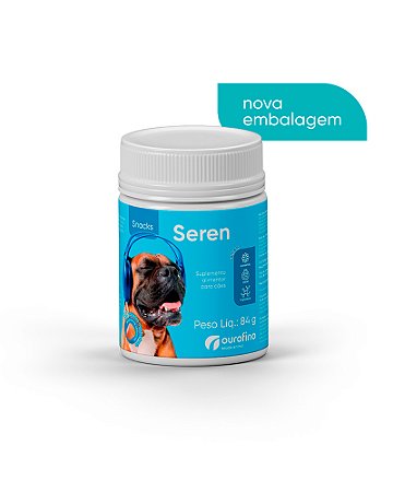 Suplemento Alimentar Ourofino Seren Snacks 84g para Cães - com 30 tabletes mastigáveis
