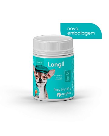 Suplemento Alimentar Ourofino Longil Snacks 84g para Cães - com 30 tabletes mastigáveis