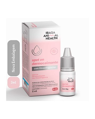 Spot On Pipeta Ibasa 2ml - Dermocalmante para Cães e Gatos com Fitoesfingosina Único