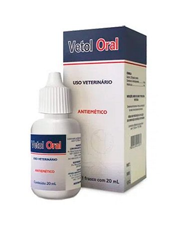 Vetol Oral Antiemético para Cães e Gatos com 20ml