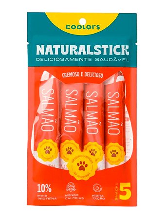 Petisco Naturalstick Coolors Sabor Salmão para Gatos - 15g