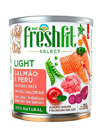 Ração Úmida Onebyone Freshfit Select Light Sabor Salmão e Peru para Cães - 280g
