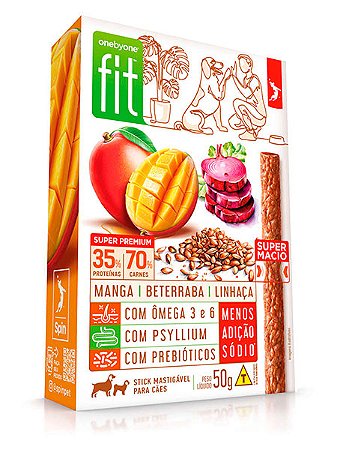 Petisco Onebyone Gourmet Sabor Manga e Beterraba para Cães - 50g