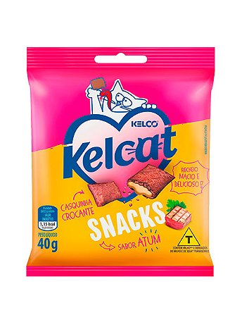 Petisco Kelcat Snack Kelco Sabor Atum para Gatos - 40g