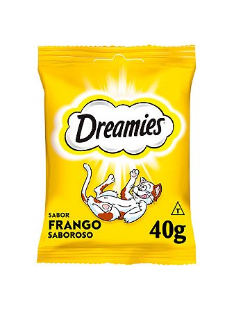 Petisco Dreamies Sabor Frango Saboroso para Gatos Adultos - 40g