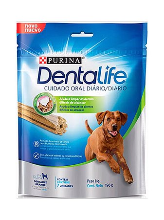 Petisco Purina Dentalife para Cães Portes Grandes - 196g