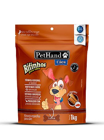 Bifinho PetHand Sabor Churrasco para Cães - 65g, 500g e 1kg