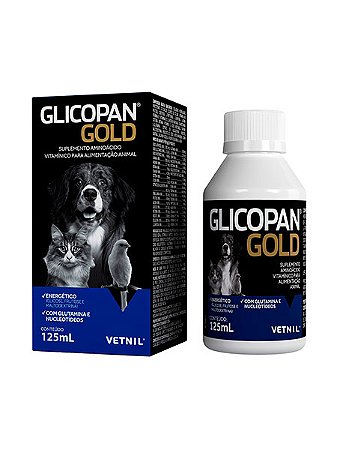 Suplemento Vitamínico Glicopan Gold Vetnil - 30ml ou 125ml