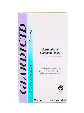 Antibiótico Giardicid 500mg - 5 ou 10 comprimidos