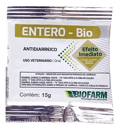 Antidiarreico Entero-Bio Biofarm em Pó para Cães e Gatos - 15g
