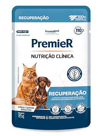 Ração Úmida Premier Nutrição Clínica Recuperação Sachê para Cães e Gatos - 85g