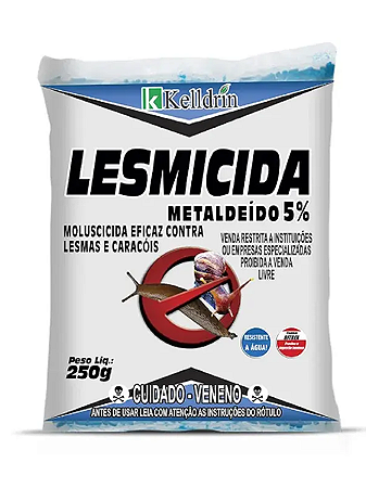 Mata Lesma Caramujo Isca Madelesma Moluscicida Resistente à Umidade 250g - Kelldrin