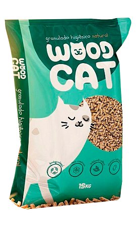 Granulado Higiênico de Madeira WoodCat - 15kg