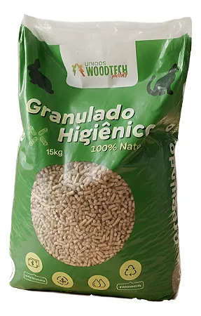 Granulado Higiênico de Madeira WoodTech 15kg