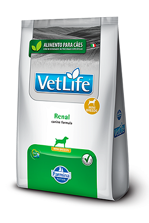 Ração VetLife Farmina Renal para Cães Adultos Minis - 2kg