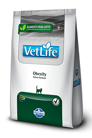 Ração VetLife Farmina Obesity para Gatos Adultos - 400g ou 2kg
