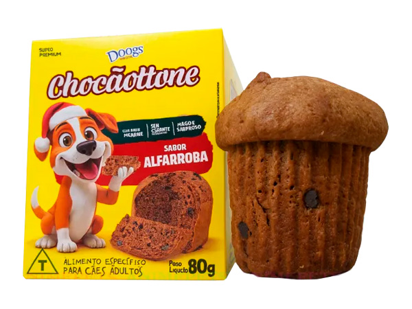 Petisco doogs chocãottone Sabor Alfarroba - 80g