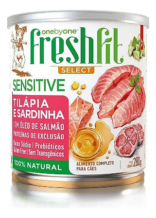 Ração Úmida Onebyone Freshfit Select Sensitive Sabor Tilápia e Sardinha para Cães - 280g