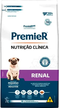 Ração PremieR Nutrição Clínica Renal para Cães Adultos de Pequeno Porte - 2kg ou 10,1kg