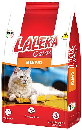 Ração Laleka Blend para Gatos Adultos - 7Kg ou 20Kg