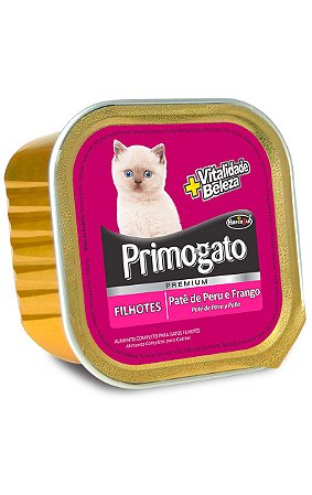 Patê Primogato Sabor Peru e Frango para Gatos Filhotes - 150g