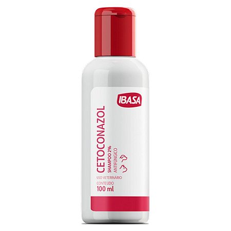 Shampoo Antifúngico Ibasa Cetoconazol para Cães e Gatos - 100ml