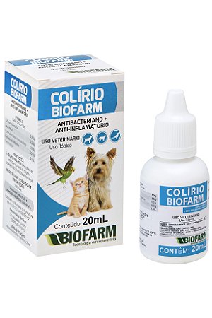 Colírio Biofarm Antibacteriano e Anti-inflamatório - 20ml