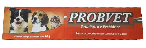 Probvet Probiótico e Prebiótico Suplemento Cães e Gatos 14gr - VetBras