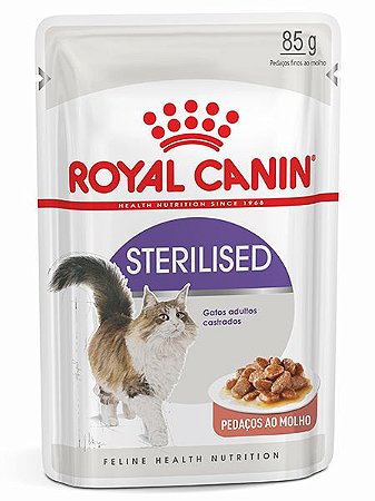 Ração Úmida Royal Canin Sachê Feline Sterilised para Gatos Adultos Castrados - 85g