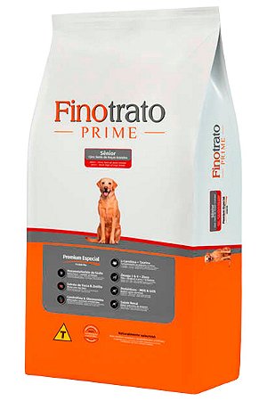 Ração Finotrato Prime Sênior Premium Especial para Cães Adultos de Raças Grandes - 15Kg