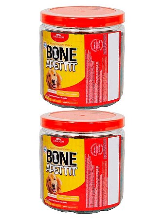 Kit 2 Bifinho Bone Apettit Sabor Carne de 1kg