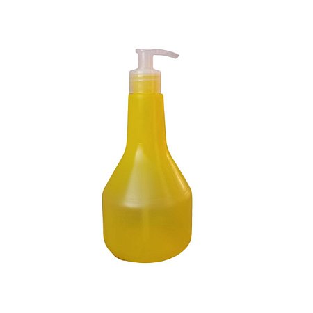 Saboneteira De Mesa Spray 500ml Amarelo Salão Cozinha Banheiro