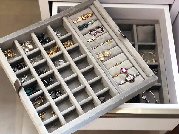 Bandeja Porta Joias Organizador de gavetas personalizado