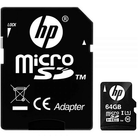 CARTAO DE MEMORIA MICRO SD 32GB C10 U1 HP HFUD032-001 - HP