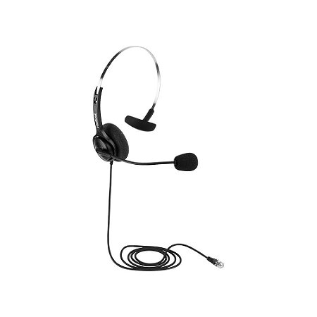 Headset Intelbras CHS40 RJ9, Microfone flexivel - Preto