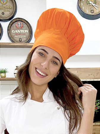Touca Chefe - Sarja Premium - Laranja uniblu