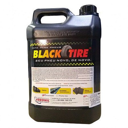 Tinta Para Preta P/ Pneu 5 LT